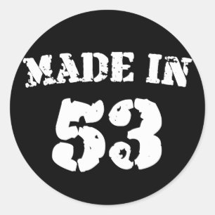 Made in 1953 runder aufkleber