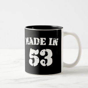 Made in 1953 zweifarbige tasse