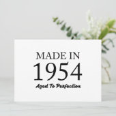 Made in 1954 karte (Stehend Vorderseite)