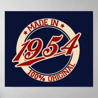 Made in 1954 poster