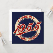 Made In 1955 Karte (Vorderseite/Rückseite Beispiel)