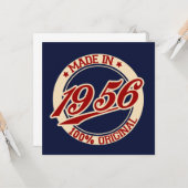 Made in 1956 karte (Vorderseite/Rückseite Beispiel)