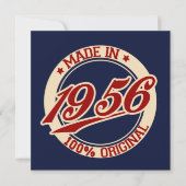 Made in 1956 karte (Vorderseite)