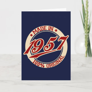 Made in 1957 karte