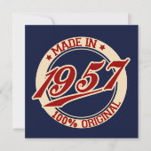 Made in 1957 karte (Vorderseite)