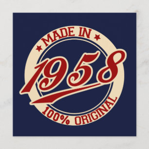 Made in 1958 karte