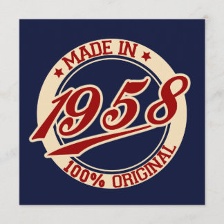 Made in 1958 karte