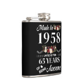 Made in 1958 Limited Edition 65 Jahre des Seins Flachmann (Rechts)