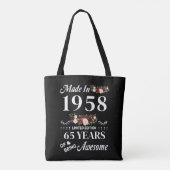 Made in 1958 Limited Edition 65 Jahre des Seins Tasche (Rückseite)