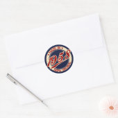 Made in 1958 runder aufkleber (Umschlag)