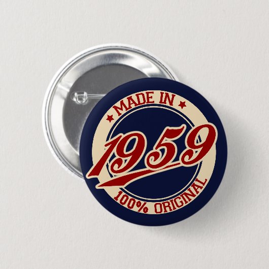 Made in 1959 button (Vorne & Hinten)