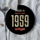 Made in 1959 Geburtstagsgeschenk Button (Beispiel)