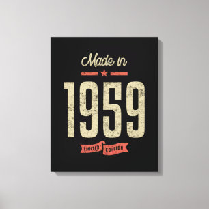 Made in 1959 Geburtstagsgeschenk Leinwanddruck