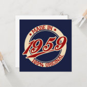 Made in 1959 karte (Vorderseite/Rückseite Beispiel)