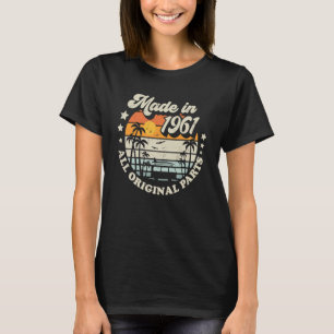 Made in 1961 Alle Originalteile Retro Stil Sun T-Shirt