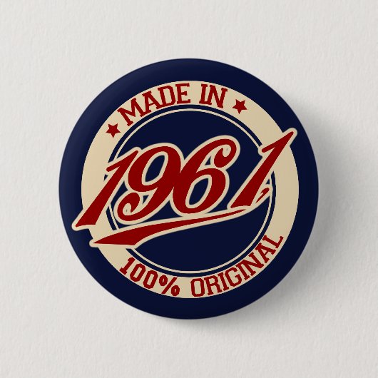 Made in 1961 button (Vorderseite)