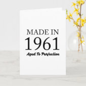 Made in 1961 karte (Gelbe Blume)