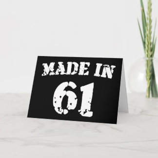 Made in 1961 karte
