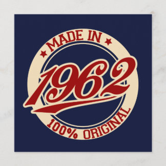 Made in 1962 karte