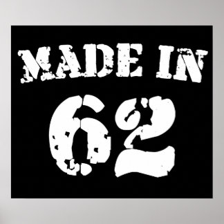 Made in 1962 poster