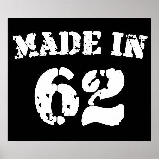 Made in 1962 poster (Vorne)
