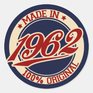 Made in 1962 runder aufkleber