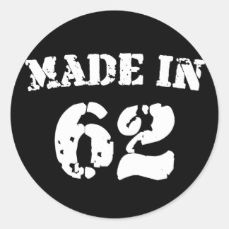 Made in 1962 runder aufkleber