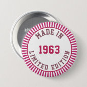 Made in 1963 button (Vorne & Hinten)