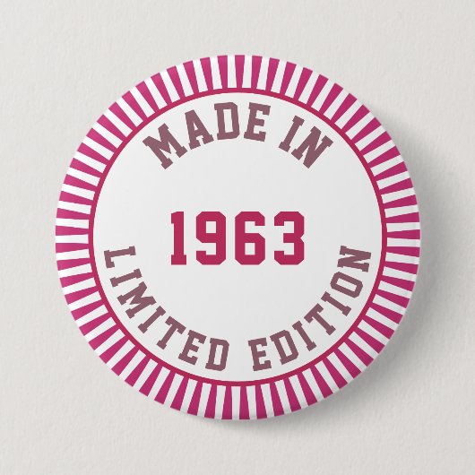 Made in 1963 button (Vorderseite)