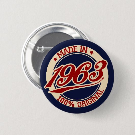 Made in 1963 button (Vorne & Hinten)