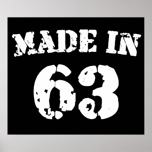 Made in 1963 poster (Vorne)
