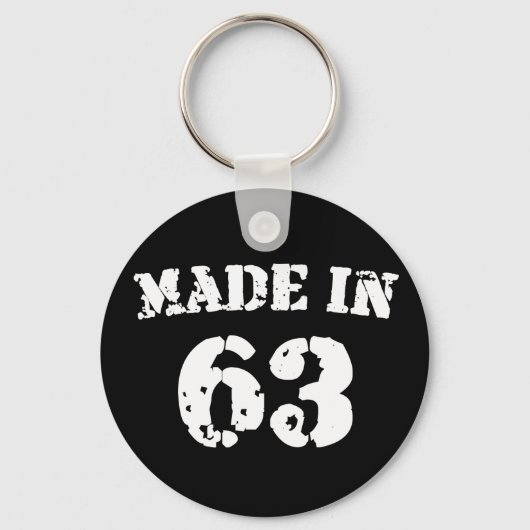 Made in 1963 schlüsselanhänger (Vorderseite)