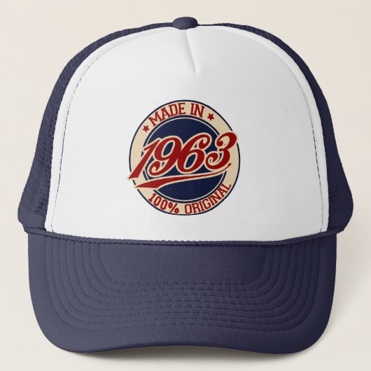 Made in 1963 truckerkappe (Vorderseite)