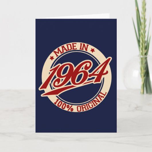 Made in 1964 karte (Vorderseite)