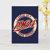 Made in 1964 karte (Gelbe Blume)