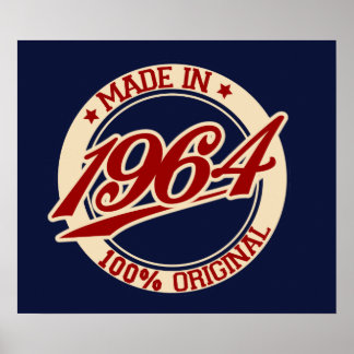 Made in 1964 poster