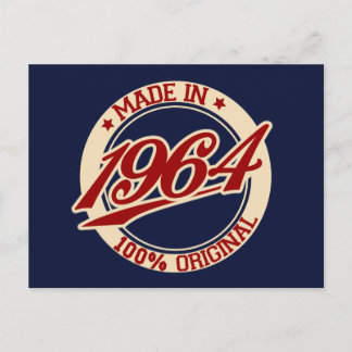 Made In 1964 Postkarte