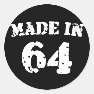 Made in 1964 runder aufkleber