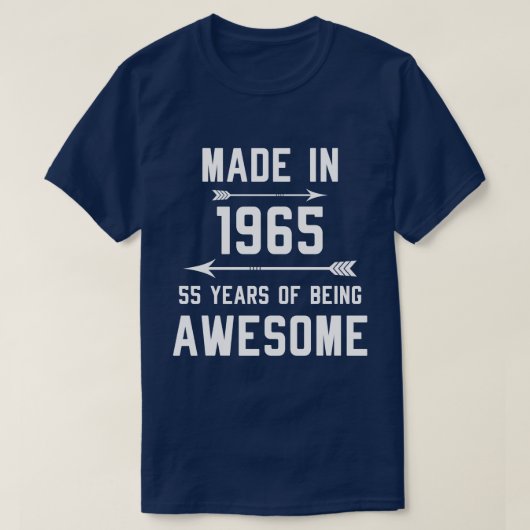 Made in 1965 55 Years of Phantastisch Gift Men Wom T-Shirt (Design vorne)