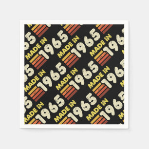 Made in 1965 60. Geburtstag Serviette
