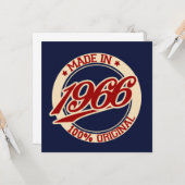 Made In 1966 Karte (Vorderseite/Rückseite Beispiel)