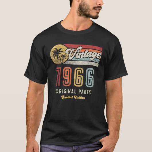 Made in 1966 Limited Edition Gift Funny Retro T-Shirt (Vorderseite)