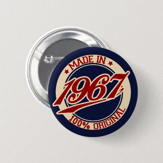 Made in 1967 button (Vorne & Hinten)