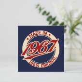 Made in 1967 karte (Stehend Vorderseite)