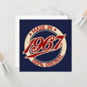 Made in 1967 karte (Vorderseite/Rückseite Beispiel)