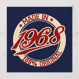 Made in 1968 karte
