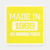 Made in 1969 alle Original-Teile Napkins Serviette (Vorderseite)