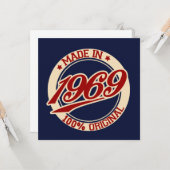 Made in 1969 karte (Vorderseite/Rückseite Beispiel)