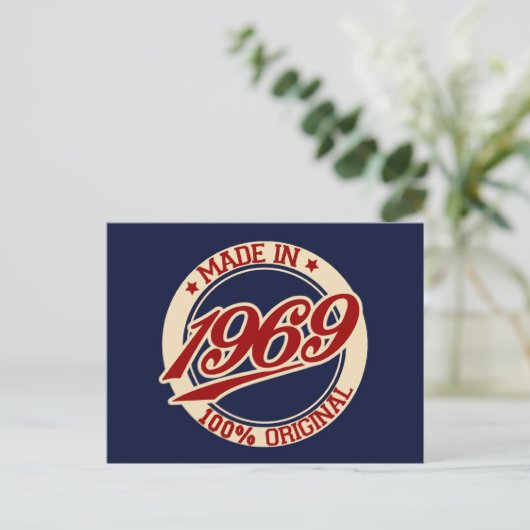 Made in 1969 postkarte (Stehend Vorderseite)
