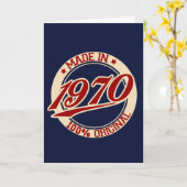 Made In 1970 Karte (Gelbe Blume)